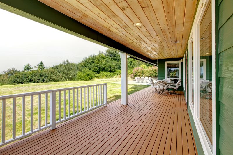 Elegant wooden deck