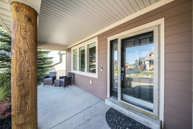 Finished Porch with Installed Posts